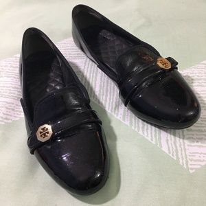Tory Burch Size 8 8M Black Patent Leather Loafers